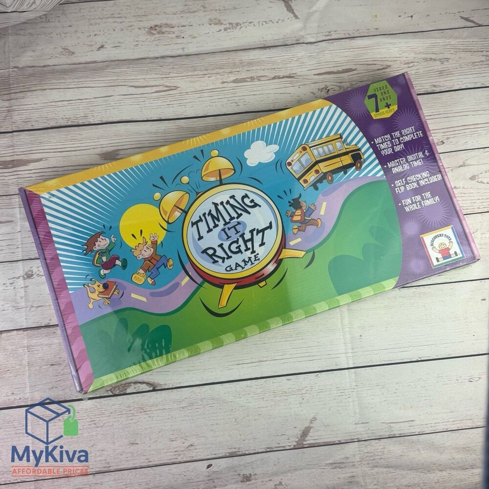 Timing It Right Learning Resources Educational Board Game Age 7+ New Sealed